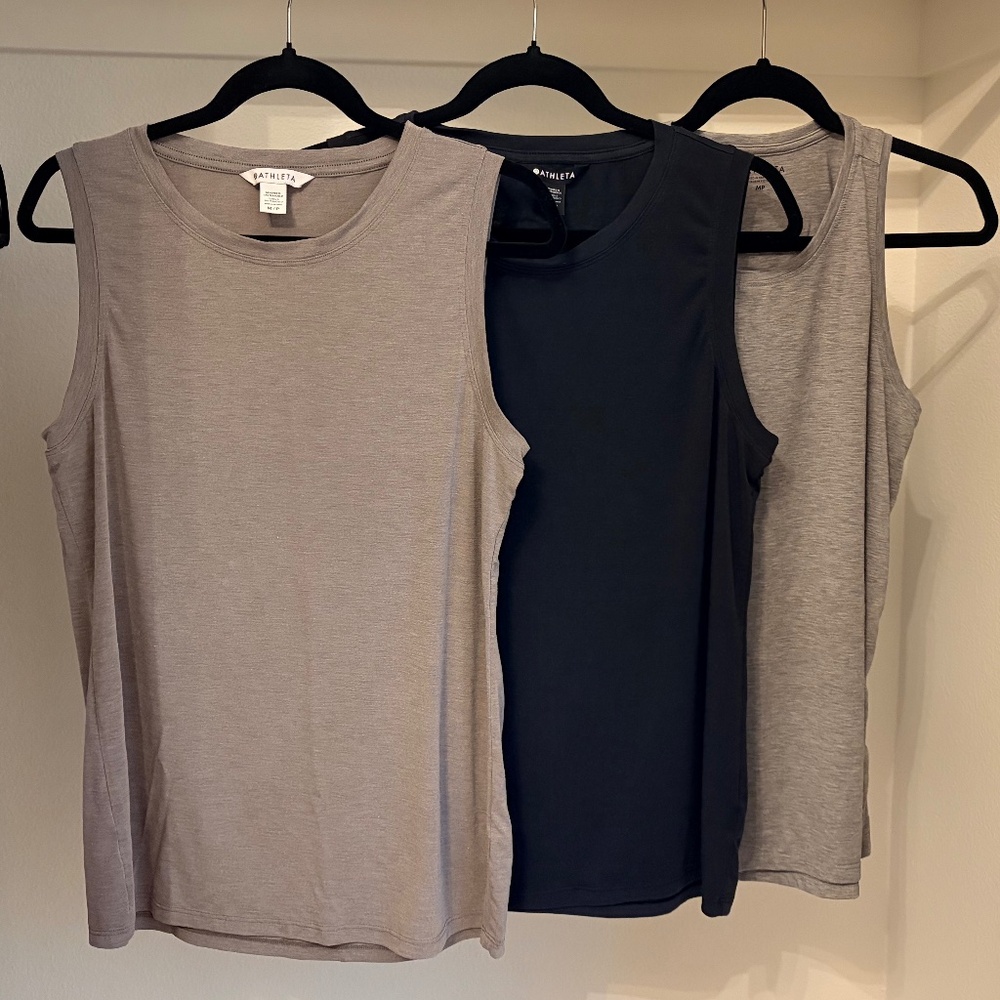 Athleta Tank Bundle | 3 tanks | Petite Medium Retired Style